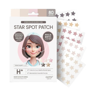 STAR SPOT PATCH 80 PATCHES Nude Beige – Plasturi Hidrocoloizi Pentru Acnee Cu Niacinamida Si Ceramide