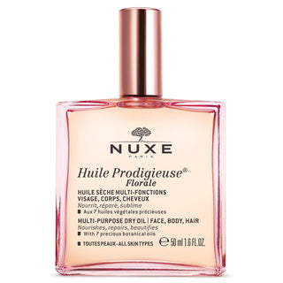 HUILE PRODIGIEUSE® FLORALE 50ml - Ulei Uscat Multifunctional Cu Aroma Florala Pentru Fata, Corp Si Par Florale - skinseen.ro