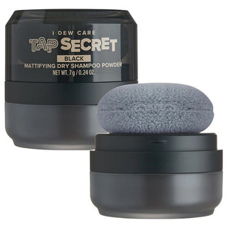 TAP SECRET MATTIFYING DRY SHAMPOO POWDER BLACK - Sampon Uscat Sub Forma De Pudra Pentru Par Negru - skinseen.ro