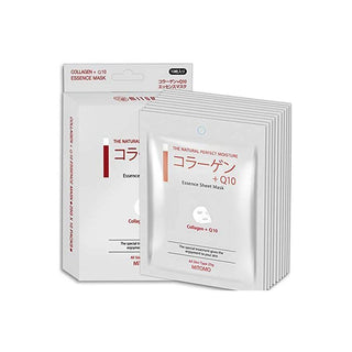 COLLAGEN + Q10 ELASTICITY - 5 buc - Set Masti De Fata Tip Servetel cu Colagen - skinseen.ro
