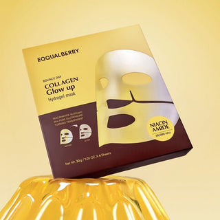 COLLAGEN GLOW UP HYDROGEL MASK - Set 4 Masti Hidrogel Pentru Luminozitate - skinseen.ro