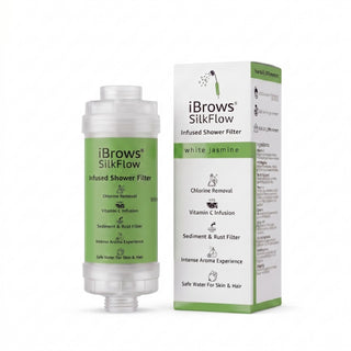 SilkFlow White Jasmine – Filtru De Dus Cu Vitamina C Si Aroma De Iasomie Pentru Apa Filtrata Si O Experienta SPA