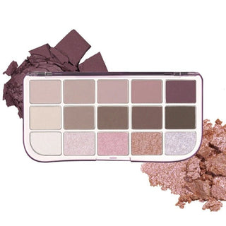 MORE MOOD EYESHADOW PALETTE 05 MORE THAN MAUVE - Paleta Farduri De Pleoape 15 Culori - skinseen.ro