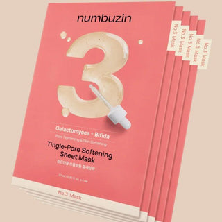 NO. 3 TINGLE SOFTENING SHEET MASK - Masca De Fata Pentru Minimizarea Porilor - skinseen.ro