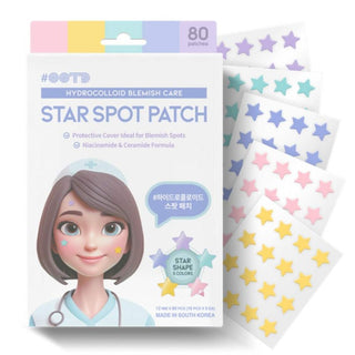STAR SPOT PATCH 80 PATCHES – Plasturi Hidrocoloizi Pentru Acnee Cu Niacinamida Si Ceramide