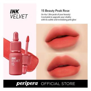 INK VELVET BEAUTY PEAK ROSE - Ruj Mat Rezistent La Transfer - skinseen.ro