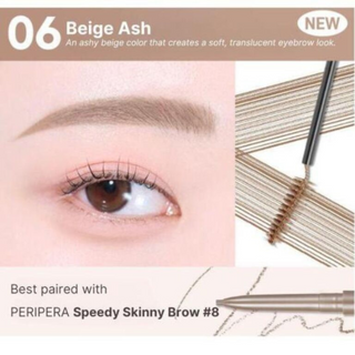 Speedy Skinny Brow Mascara #06 Beige Ash – Mascara Pentru Sprancene Cu Definire Precisa Si Fixare De Lunga Durata