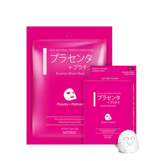 PLACENTA + PLATINUM - 5 buc - Set Masti De Fata Tip Servetel cu Placenta - skinseen.ro