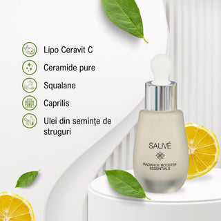RADIANCE BOOSTER ESSENTIALS - Ulei Antioxidant Cu Vitamina C & Ceramide - skinseen.ro