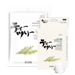 TEA TREE 5 buc - Set Masti De Fata Tip Servetel Cu Extract De Ceai Verde - skinseen.ro