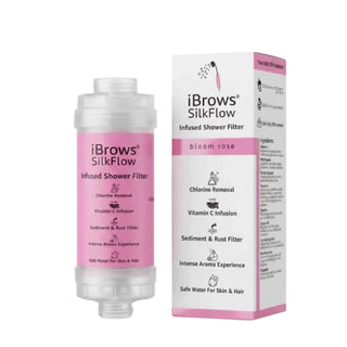SilkFlow Bloom Rose – Filtru De Dus Cu Vitamina C Si Aroma De Trandafir Pentru Filtrarea Apei Si O Experienta SPA