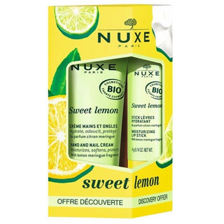 SET SWEET LEMON - Crema Pentru Maini Si Unghii + Stick De Buze - skinseen.ro
