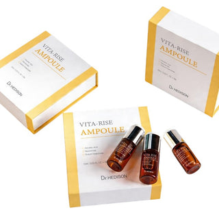 HEDISON VITA-RISE AMPOULE – Fiola Cu Acid Ascorbic, Niacinamida Si Acid Hialuronic