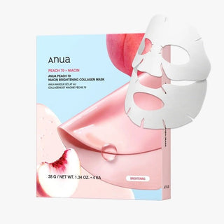 PEACH 70 NIACIN BRIGHTENING COLLAGEN MASK - Set Masti Pentru Hidratare Si Iluminare - skinseen.ro