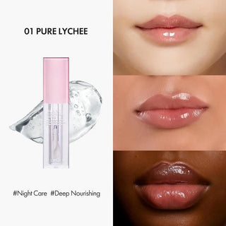 BLANC ESSENTIAL LIP OIL – 01 PURE LYCHEE - Ulei De Buze Nutritiv Cu Luciu Intens Si Durabil - skinseen.ro