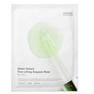 GREEN TOMATO PORE LIFTING AMPOULE MASK - Masca De Fata Pentru Diminuarea Porilor - skinseen.ro