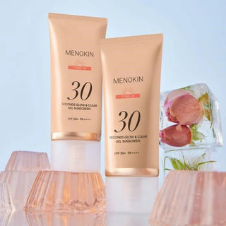 30 SECONDS GLOW & CLEAR GEL SUNSCREEN – TONE - UP - Protectie Solara Gel - Crema Cu Textura Lejera Cu Efect De Uniformizare - skinseen.ro
