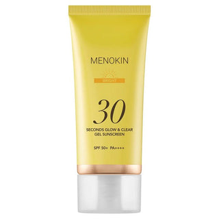 30 SECONDS GLOW & CLEAR GEL SUNSCREEN – BRIGHT - Protectie Solara Gel - Crema Cu Textura Lejera Cu Efect Luminozitate - skinseen.ro