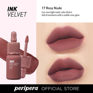 INK VELVET BEAUTY ROSY NUDE - Ruj Mat Rezistent La Transfer - skinseen.ro