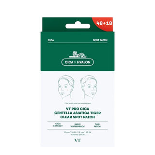 VT PRO CICA CLEAR SPOT PATCH – Hydrocolloid Patches for Acne with Centella Asiatica