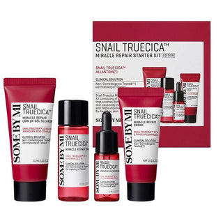 SNAIL TRUECICA MIRACLE REPAIR STARTER KIT - Set Travel Size Complet Pentru Calmare Si Reparare Cu Extract De Melc - skinseen.ro
