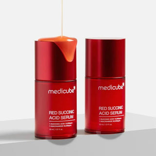 RED SUCCINIC ACID CLARIFYING SERUM - Ser Tratament Pentru Piele Predispusa la Acnee, Pori Dilatati Si Exces De Sebum - skinseen.ro