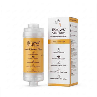 SilkFlow Sunny Mango – Filtru De Dus Cu Vitamina C Si Aroma De Mango Pentru O Experienta SPA Si Ingrijirea Pielii Si Parului